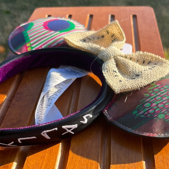 Nightmare Before Christmas Jack Skellington and Sally Disney Parks Ears Headband - Picture 11 of 12